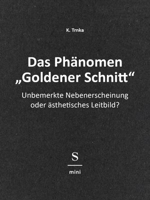 cover image of Das Phänomen "Goldener Schnitt"
